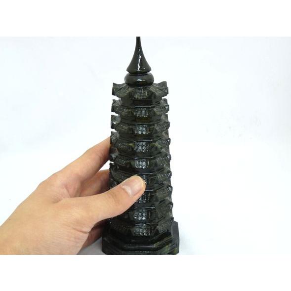 文昌塔 ぶんしょうとう 緑玉製 天然石置物 受験勉強 試験 大 |  | 03