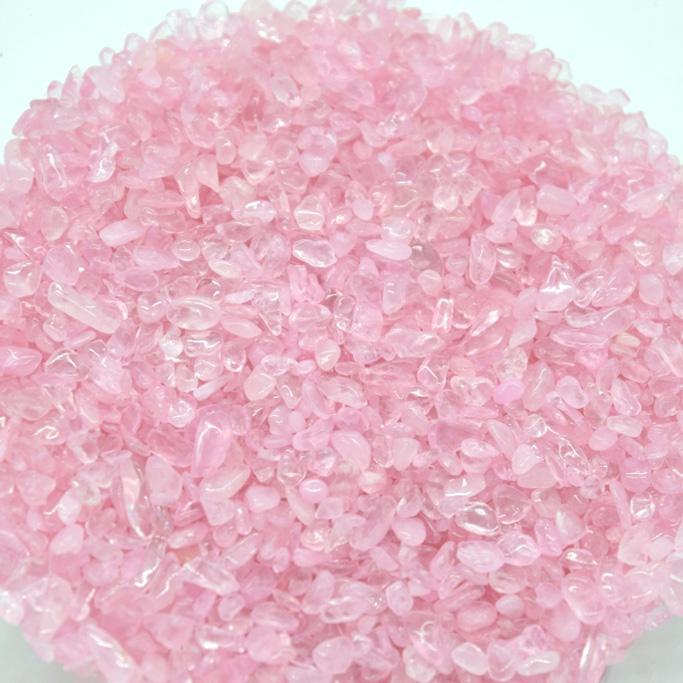 【メール便OK】 さざれ石 浄化  ローズクオーツ 500g 小粒 天然石チップ 着色あり 紅水晶 |  | 01