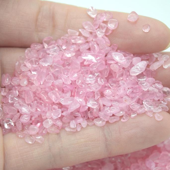 【メール便OK】 さざれ石 浄化  ローズクオーツ 500g 小粒 天然石チップ 着色あり 紅水晶 |  | 03