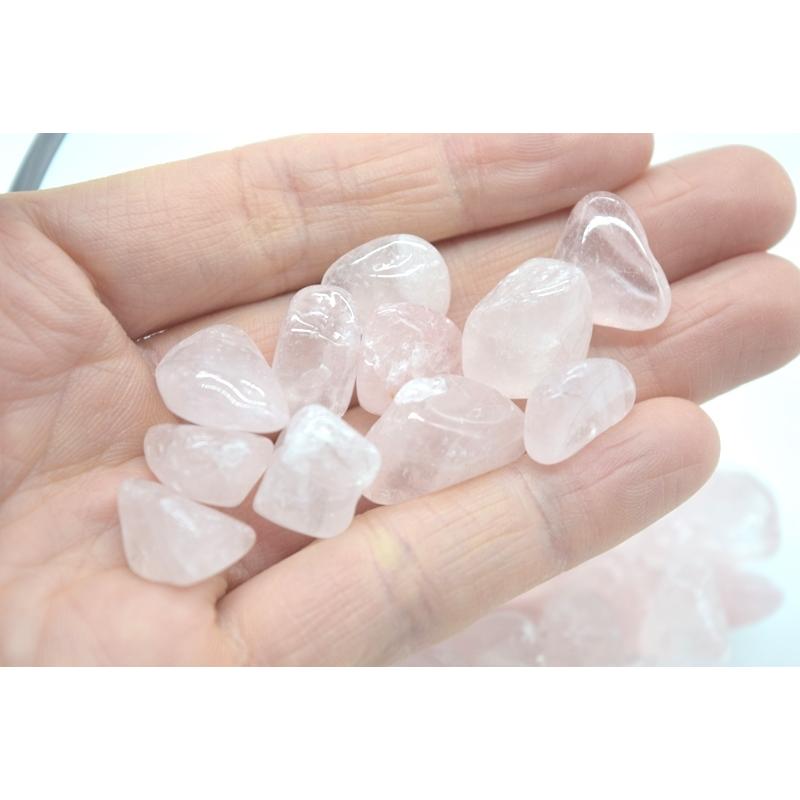 【メール便OK】 さざれ石 浄化  ローズクオーツ 500g 大粒 天然石チップ 紅水晶 |  | 02