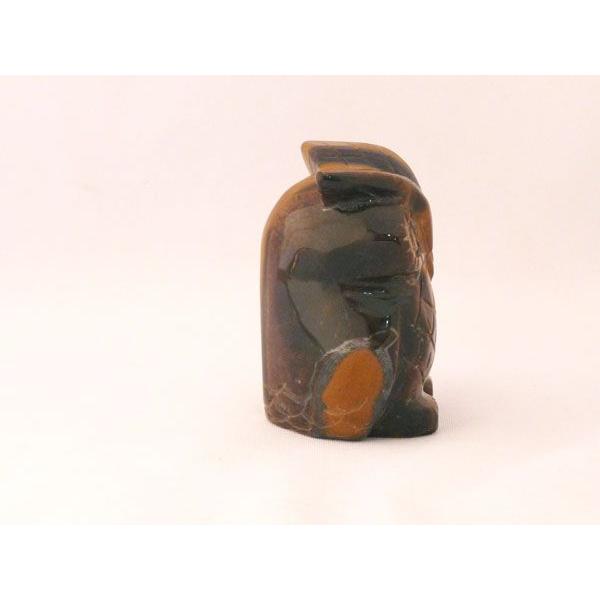 虎目石 タイガーアイ フクロウ 梟 天然石置物 |  | 02