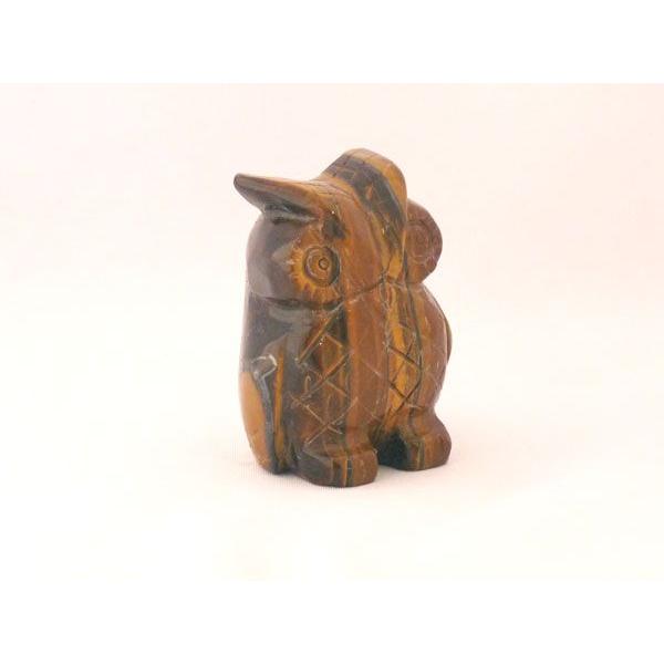 虎目石 タイガーアイ フクロウ 梟 天然石置物 |  | 03