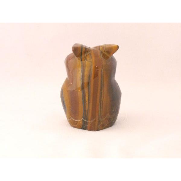 虎目石 タイガーアイ フクロウ 梟 天然石置物 |  | 04