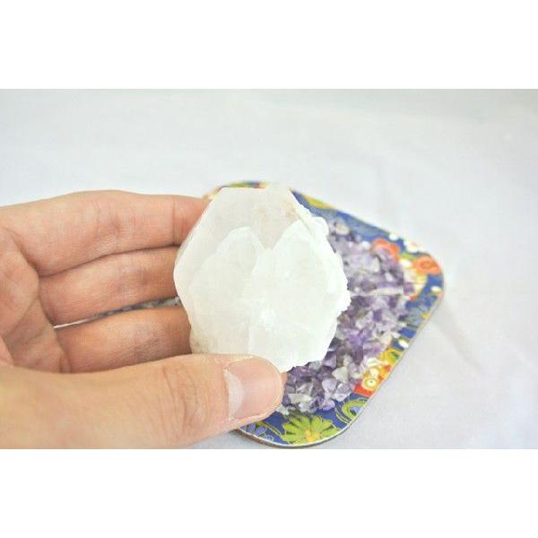 浄化インテリアセット【水晶クラスター＋選べる５色のさざれ石・上げたい運気をチョイス♪】お皿付き |  | 02