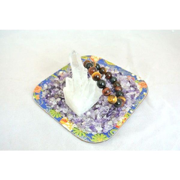 浄化インテリアセット【水晶クラスター＋選べる５色のさざれ石・上げたい運気をチョイス♪】お皿付き |  | 03