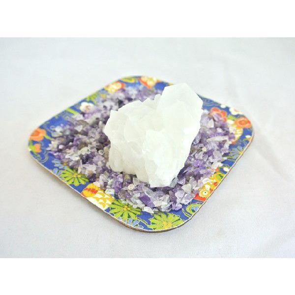 浄化インテリアセット【水晶クラスター＋選べる５色のさざれ石・上げたい運気をチョイス♪】お皿付き | 