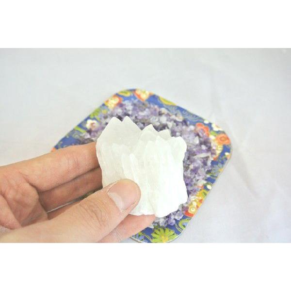 浄化インテリアセット【水晶クラスター＋選べる５色のさざれ石・上げたい運気をチョイス♪】お皿付き |  | 01