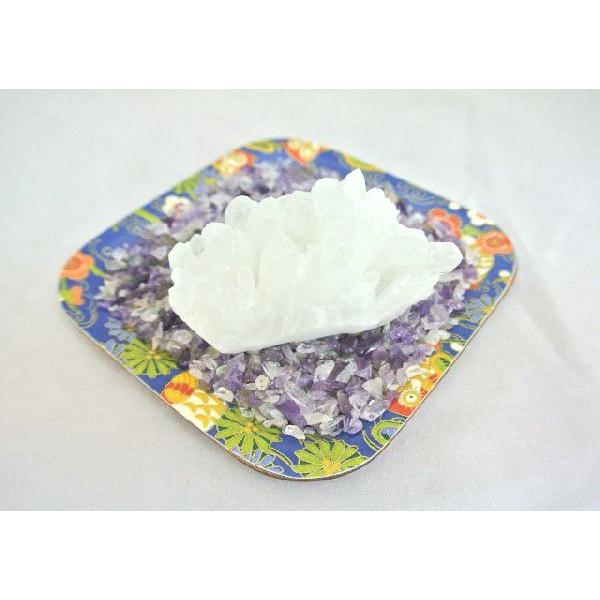 浄化インテリアセット【水晶クラスター＋選べる５色のさざれ石・上げたい運気をチョイス♪】お皿付き | 