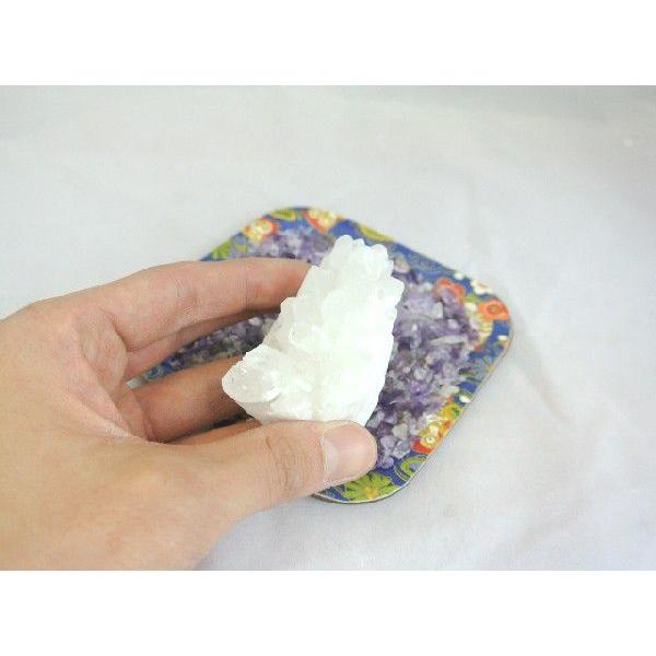 浄化インテリアセット【水晶クラスター＋選べる５色のさざれ石・上げたい運気をチョイス♪】お皿付き |  | 02