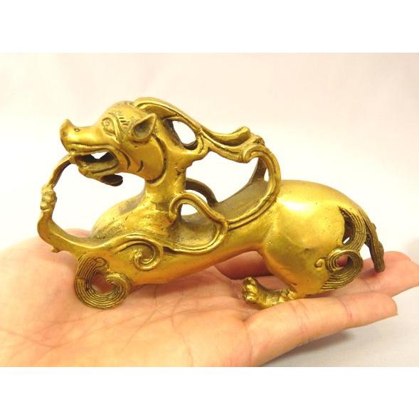 ヤアズ 睚眦 銅製置物 魔除け 邪気払い 浄化 大 |  | 03