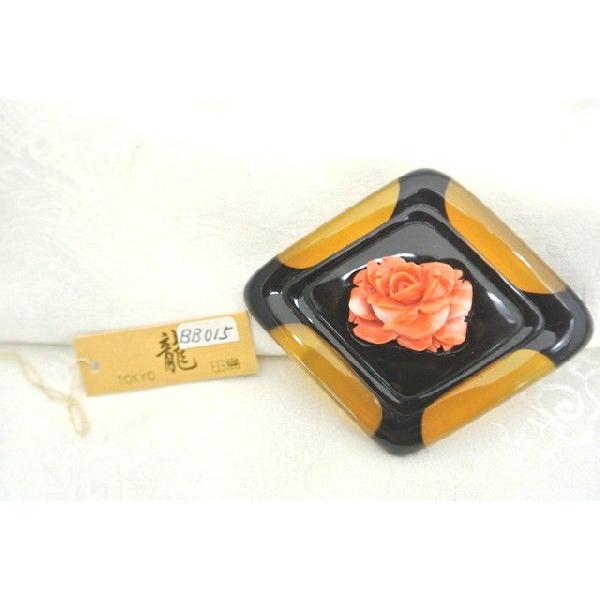 べっ甲 ブローチ 薔薇 菱形 長寿 縁起物 : 横浜中華街龍 - 通販 