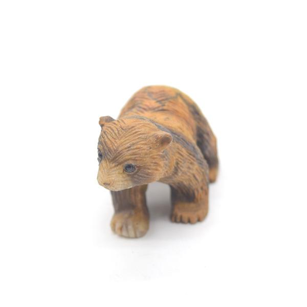 熊の置物 クマ タイガーアイ 天然石製 虎目石 3.5cm : 横浜中華街龍