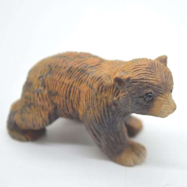 熊の置物 クマ タイガーアイ 天然石製 虎目石 3.5cm : 横浜中華街龍