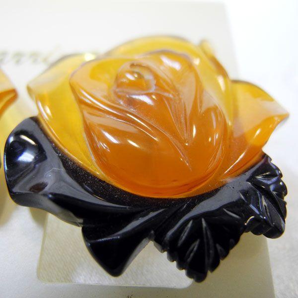 べっ甲 高級品 白甲 18金 イヤリング 耳飾り 長寿 縁起物の画像