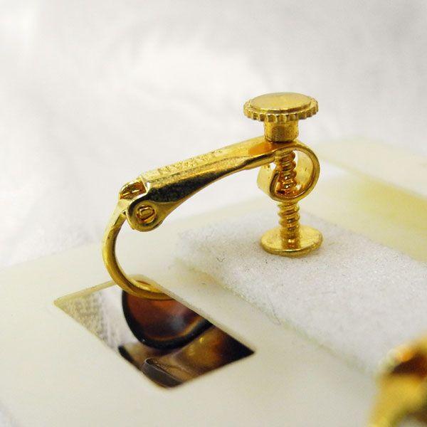べっ甲 高級品 イヤリング 耳飾り 長寿 縁起物 三色模様の画像