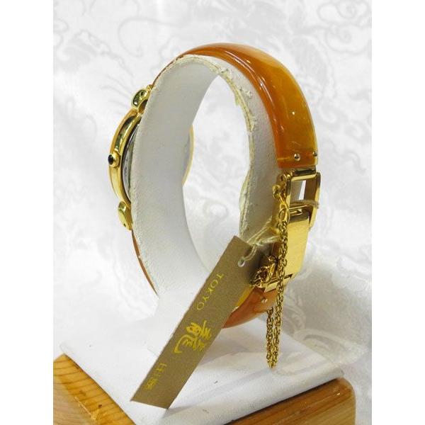 べっ甲 最高級品 白甲 時計 長丸型 長寿 縁起物 : bekko-2-08 : 横浜 