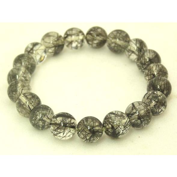 11.3㎜　ブラックルチルクォーツブレスレット 11.3㎜ ブラックルチルクォーツブレスレット 楽天市場】＼お