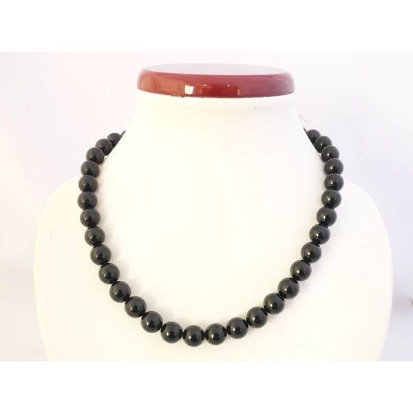 黒珊瑚　ネックレス 黒珊瑚 ネックレス 10mm玉 内径46cm ブラックコーラル パワーストーン