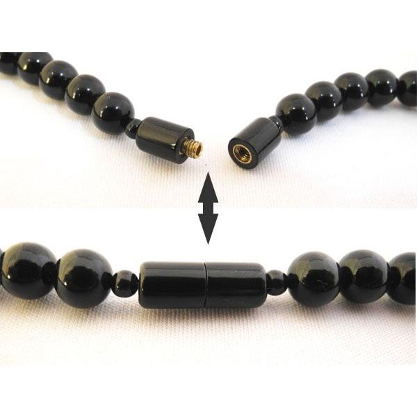 黒珊瑚 ネックレス 6mm玉〜12mm玉 内径62cm ブラックコーラル 