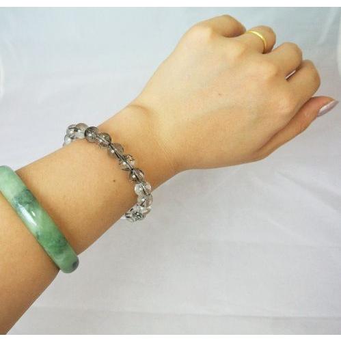 ルチルクォーツ ブラックルチル 黒針水晶 パワーストーン 天然石ブレスレット 腕輪 8mm玉 |  | 03