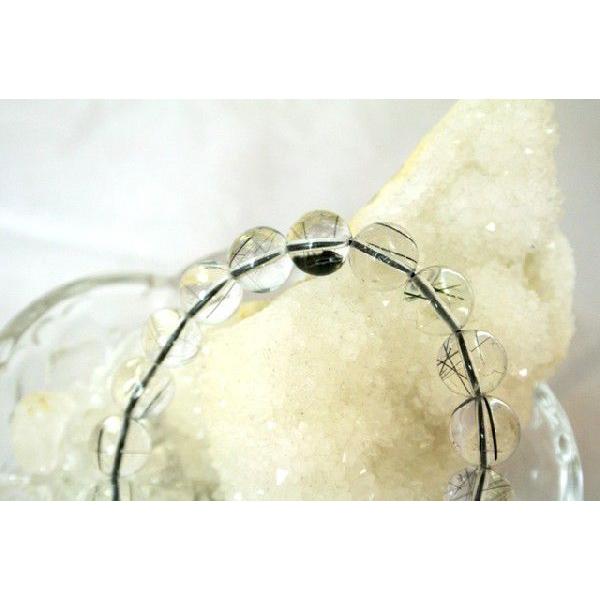 ルチルクォーツ ブラックルチル 黒針水晶 パワーストーン 天然石ブレスレット 腕輪 11mm玉 |  | 01