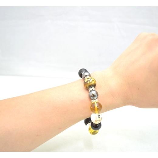 タイガーアイ 金彫り 梵字 ヘマタイト シトリン オニキス 天然石ブレスレット |  | 10