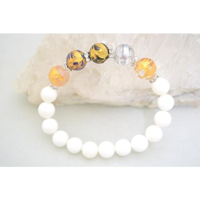 五つの龍 金彫り龍タイガーアイ 魔除け 邪気祓い パワーストーンブレスレット | 