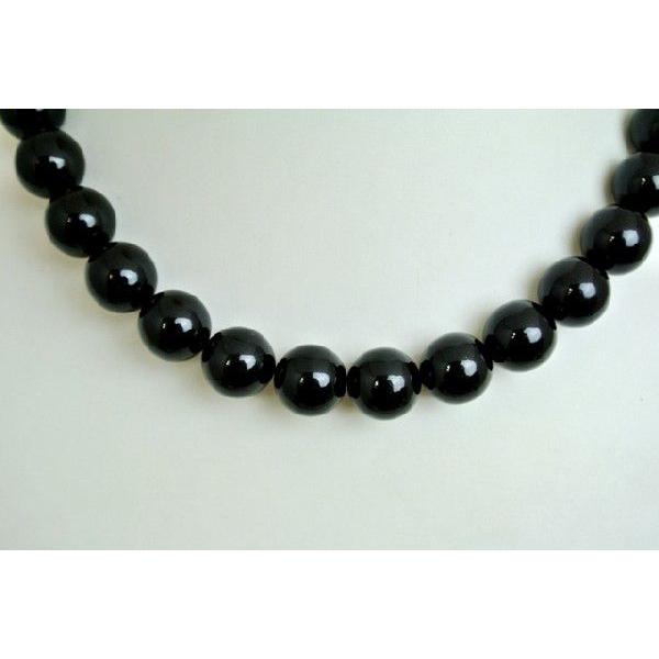 黒珊瑚 首飾り 14mm玉使用 丸型耳飾り アクセサリーセット ブラックコーラル 天然石製品 イヤリングサイズ選択式 |  | 01