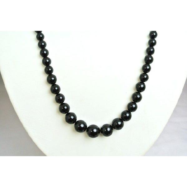 黒珊瑚 首飾り 7mm-15mm玉使用 丸型耳飾り アクセサリーセット ブラックコーラル 天然石製品 イヤリングサイズ選択式 |  | 01