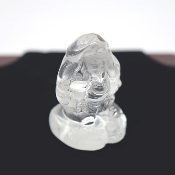大黒天 置物 天然石 水晶 神様の置物 彫刻 4.5cm : 横浜中華街龍