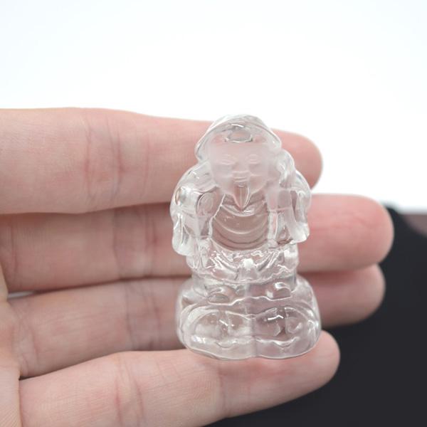 大黒天 置物 天然石 水晶 神様の置物 彫刻 4.5cm : 横浜中華街龍