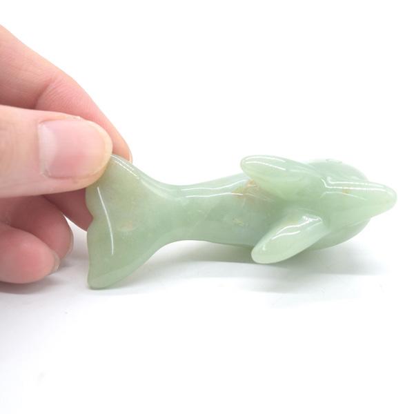 海豚 イルカの置物 アベンチュリン 4cm 天然石製 : 横浜中華街龍