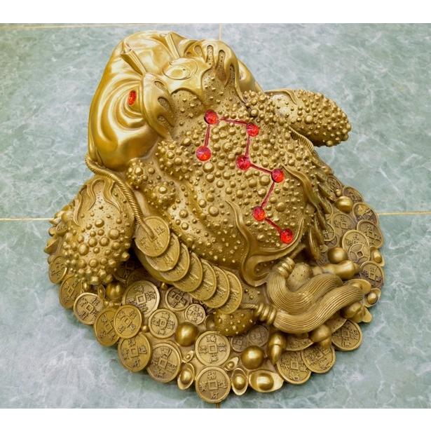 三脚蟾蜍 三本足 カエル 置物 銅製 23cm 特大 |  | 03