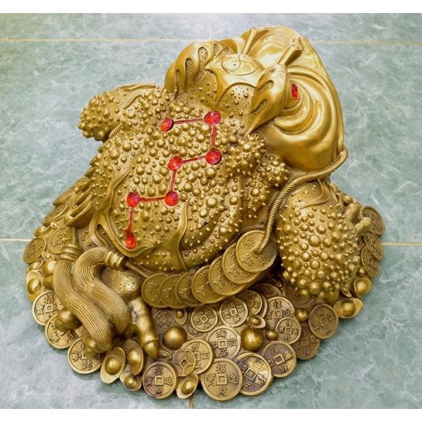 三脚蟾蜍 三本足 カエル 置物 銅製 23cm 特大 |  | 04