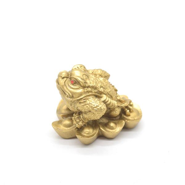 三脚蟾蜍 三本足 カエル 置物 銅製 7cm |  | 01