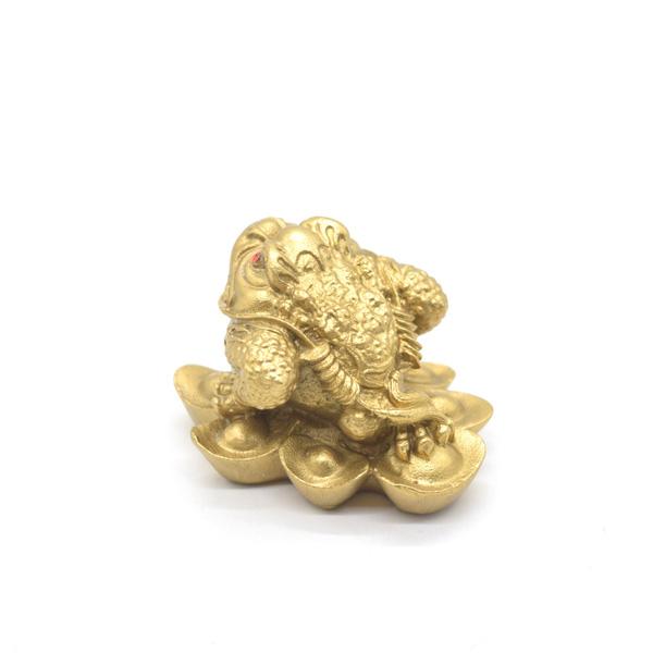 三脚蟾蜍 三本足 カエル 置物 銅製 7cm |  | 02