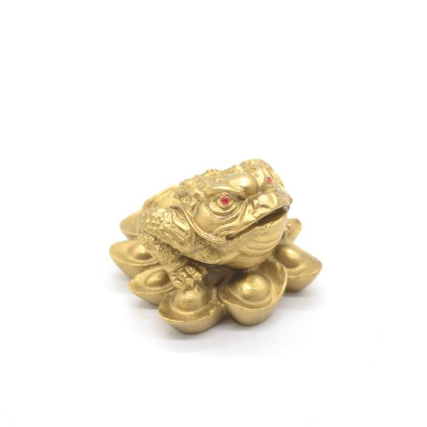 三脚蟾蜍 三本足 カエル 置物 銅製 7cm |  | 04