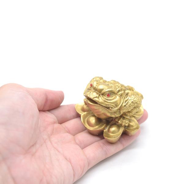 三脚蟾蜍 三本足 カエル 置物 銅製 7cm |  | 05