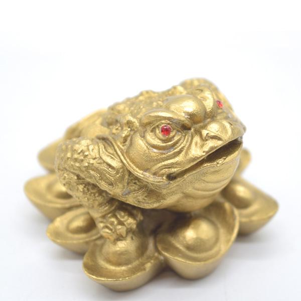 三脚蟾蜍 三本足 カエル 置物 銅製 7cm |  | 07