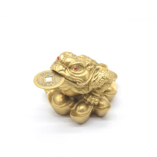 三脚蟾蜍 三本足 カエル 置物 銅製 7cm |  | 08