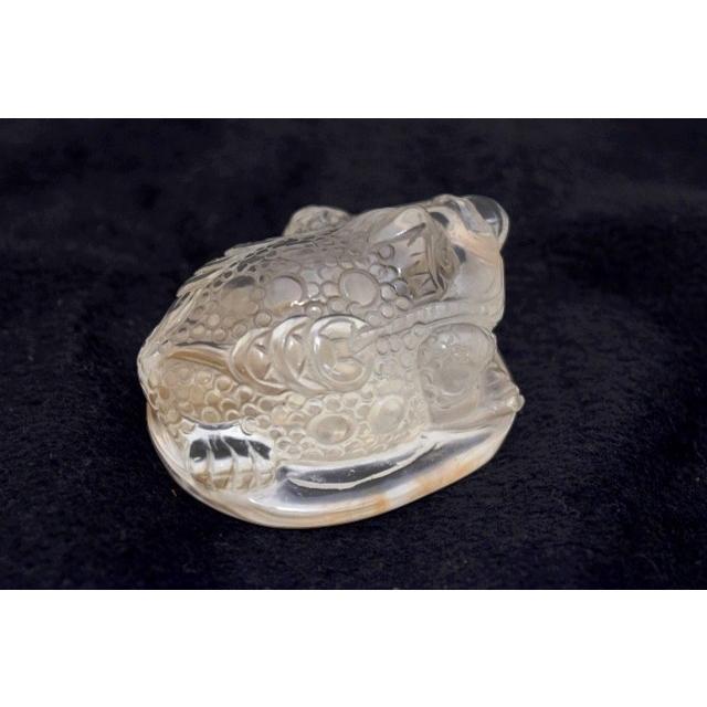 三脚蟾蜍 さんきゃくせんじょ 三本脚の蛙 天然石製置物 水晶 中 |  | 03