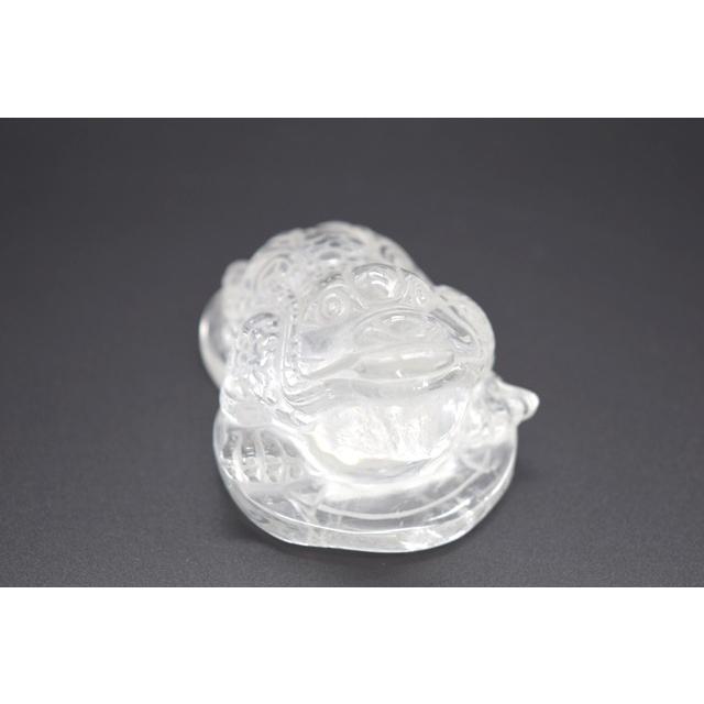 三脚蟾蜍 さんきゃくせんじょ 三本脚の蛙 天然石製置物 水晶 中 |  | 05