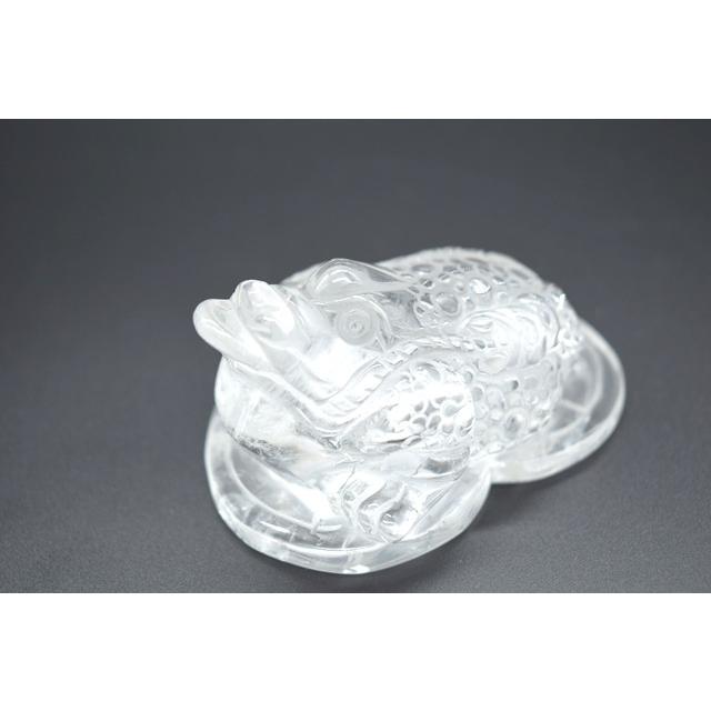 三脚蟾蜍 さんきゃくせんじょ 三本脚の蛙 天然石製置物 水晶 中 |  | 09