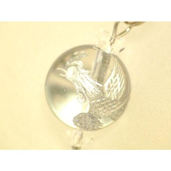 【メール便OK】 クリスタル 鳳凰 フェニックス 銀彫り 3色タイガーアイ 虎目石 天然石ストラップ |  | 01