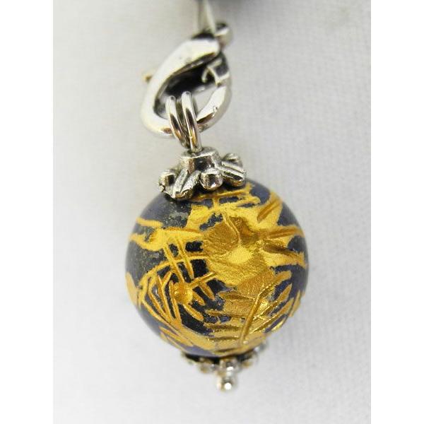 【メール便OK】 ラピスラズリ 龍 ドラゴン金彫り 3色タイガーアイ 虎目石 天然石ストラップ |  | 01