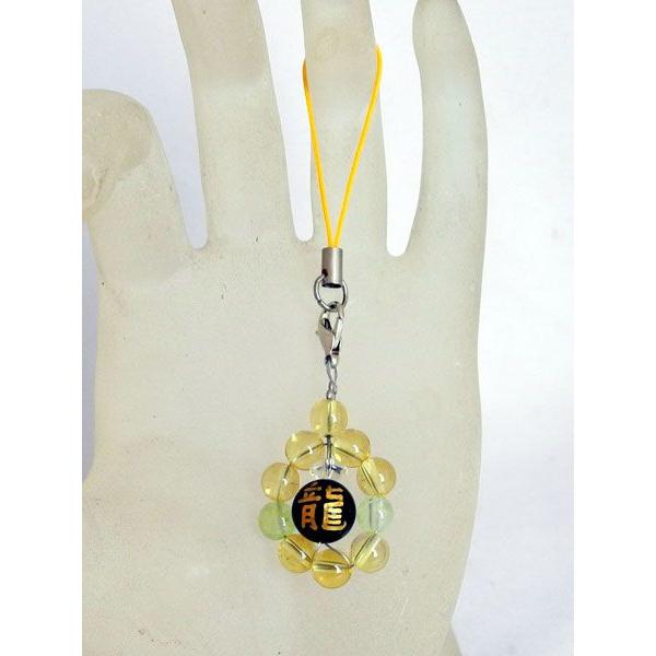 全体運・金運/龍金彫り水晶またはオニキス×シトリン（黄水晶）・プレナイト/ストラップ |  | 02