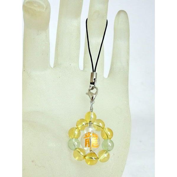 全体運・金運/龍金彫り水晶またはオニキス×シトリン（黄水晶）・プレナイト/ストラップ |  | 03