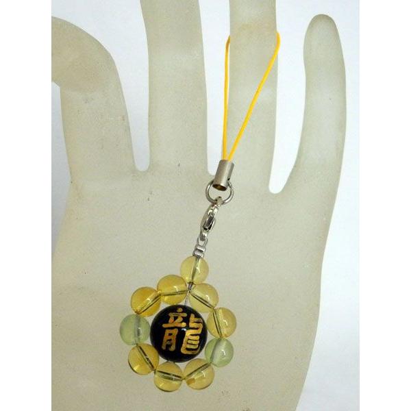 龍金彫り水晶orオニキス選択式 シトリン 黄水晶 プレナイト ストラップ 総合運 金運 |  | 04