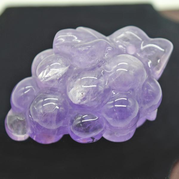 葡萄 ブドウ 置物 アメジスト 紫水晶 5.5cm 天然石製 ペンダントトップ