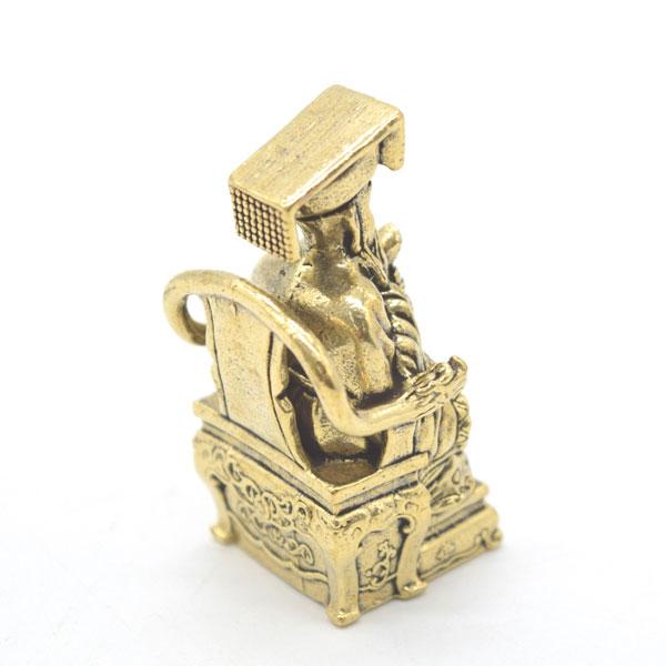 石？玉？の大きな中国的置物　皇帝車？ メール便OK】 玉皇大帝 玉帝神仙の置物 5cm 金属製 ミニチュア : 横浜